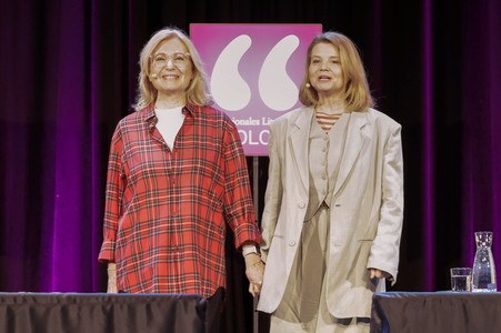 Annette Frier und Maren Kroymann auf der lit.Cologne 2025 in Köln