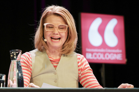 Annette Frier und Maren Kroymann auf der lit.Cologne 2025 in Köln