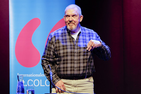 Esther Schweins, Dietmar Bär und Thomas Böhm auf der lit.Cologne 2025 in Köln
