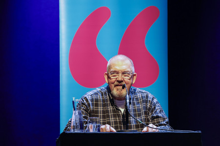 Esther Schweins, Dietmar Bär und Thomas Böhm auf der lit.Cologne 2025 in Köln