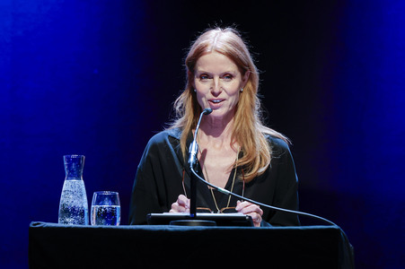 Esther Schweins, Dietmar Bär und Thomas Böhm auf der lit.Cologne 2025 in Köln