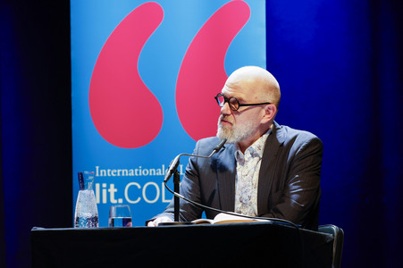 Esther Schweins, Dietmar Bär und Thomas Böhm auf der lit.Cologne 2025 in Köln