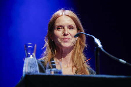 Esther Schweins, Dietmar Bär und Thomas Böhm auf der lit.Cologne 2025 in Köln