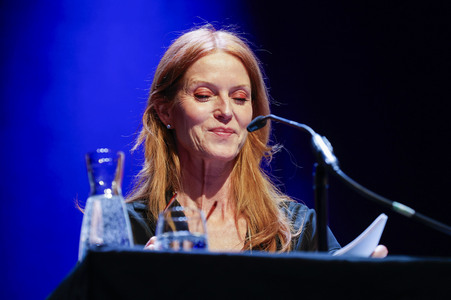 Esther Schweins, Dietmar Bär und Thomas Böhm auf der lit.Cologne 2025 in Köln