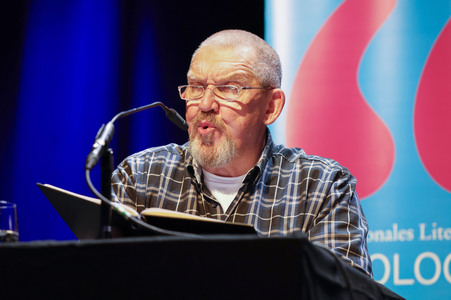 Esther Schweins, Dietmar Bär und Thomas Böhm auf der lit.Cologne 2025 in Köln