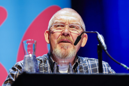 Esther Schweins, Dietmar Bär und Thomas Böhm auf der lit.Cologne 2025 in Köln