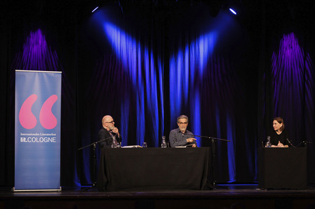 Jonathan Lethem und Christiane Paul auf der lit.Cologne 2025 in Köln
