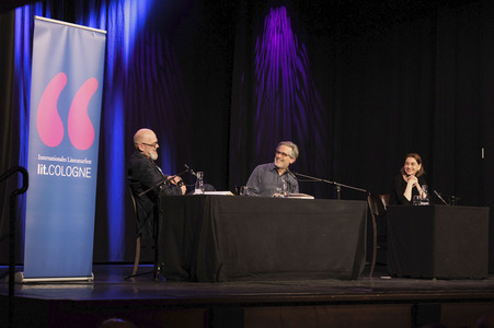 Jonathan Lethem und Christiane Paul auf der lit.Cologne 2025 in Köln