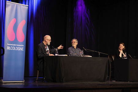 Jonathan Lethem und Christiane Paul auf der lit.Cologne 2025 in Köln