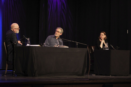 Jonathan Lethem und Christiane Paul auf der lit.Cologne 2025 in Köln