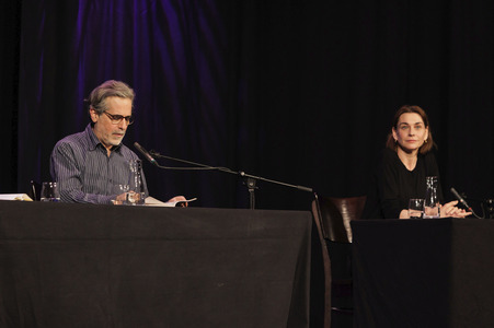 Jonathan Lethem und Christiane Paul auf der lit.Cologne 2025 in Köln