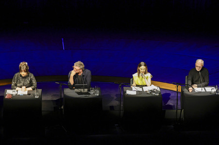 Kat Frankie, Olli Dittrich, Sibel Kekilli und Hans Sigl  auf der lit.Cologne 2025 in Köln