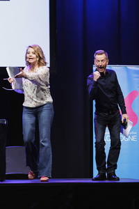 Annette Frier und Michael Kessler auf der lit.Cologne 2025 in Köln