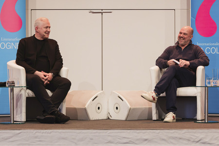 Alexander Herrmann und Miguel Calero auf der lit.Cologne 2025 in Köln