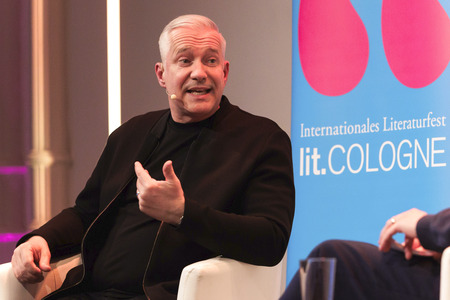 Alexander Herrmann und Miguel Calero auf der lit.Cologne 2025 in Köln