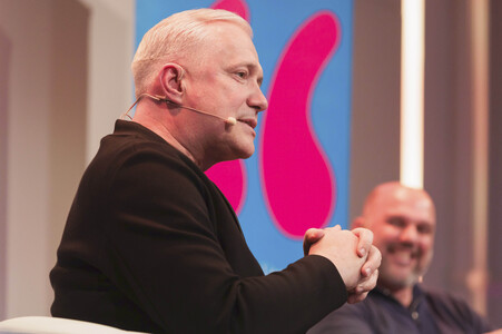 Alexander Herrmann und Miguel Calero auf der lit.Cologne 2025 in Köln