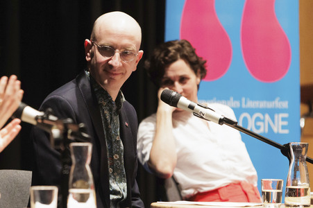 Jakob Hein und Nina Kunzendorf auf der lit.Cologne 2025 in Köln