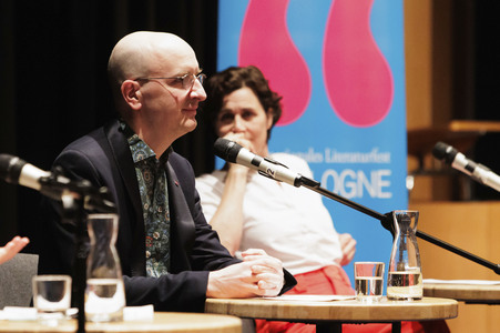 Jakob Hein und Nina Kunzendorf auf der lit.Cologne 2025 in Köln