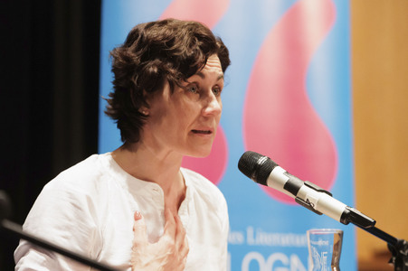 Jakob Hein und Nina Kunzendorf auf der lit.Cologne 2025 in Köln