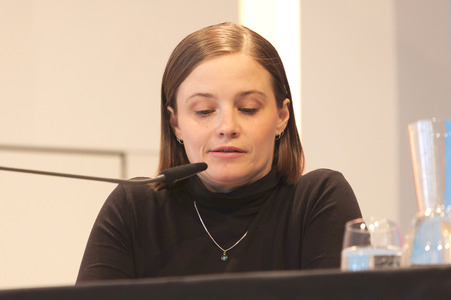 Luise Wolfram und Jasna Fritzi Bauer auf der lit.Cologne 2025 in Köln