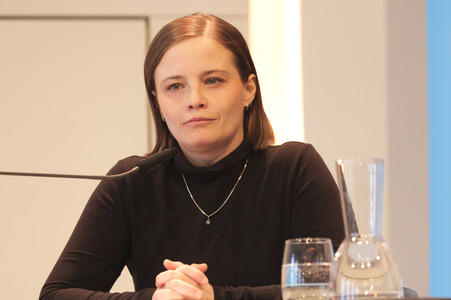 Luise Wolfram und Jasna Fritzi Bauer auf der lit.Cologne 2025 in Köln