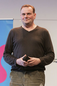 Devid Striesow und Paul Ingendaay  auf der lit.Cologne 2025 in Köln