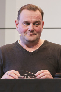 Devid Striesow und Paul Ingendaay  auf der lit.Cologne 2025 in Köln