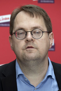 Pressestatement der Partei Die Linke in Berlin