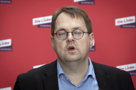 Pressestatement der Partei Die Linke in Berlin