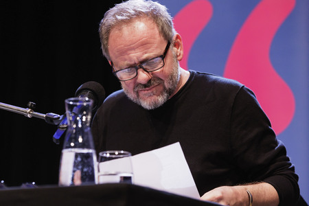 Samuel Finzi, Nina Kunzendorf und Jakob Hein auf der lit.Cologne 2025 in Köln