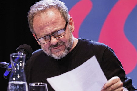 Samuel Finzi, Nina Kunzendorf und Jakob Hein auf der lit.Cologne 2025 in Köln