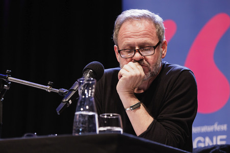 Samuel Finzi, Nina Kunzendorf und Jakob Hein auf der lit.Cologne 2025 in Köln