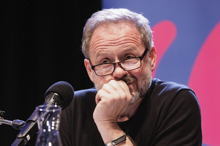 Samuel Finzi, Nina Kunzendorf und Jakob Hein auf der lit.Cologne 2025 in Köln