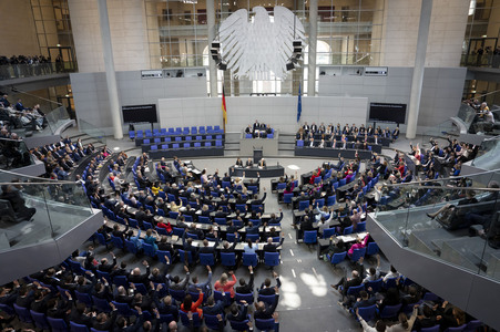Konstituierende Sitzung des 21. Deutschen Bundestages in Berlin