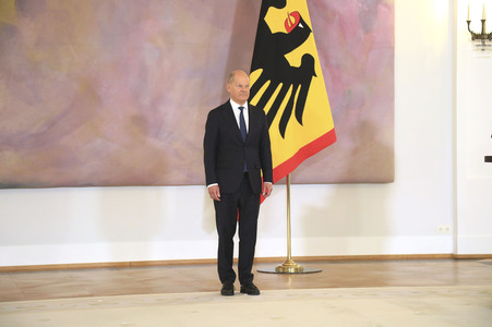 Entlassung der Bundesregierung durch den Bundespräsidenten in Berlin