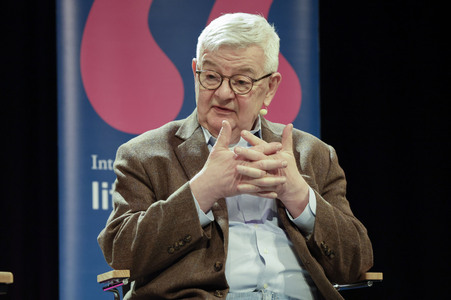 Joschka Fischer auf der lit.Cologne 2025 in Köln