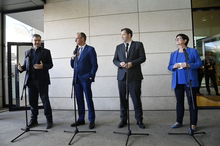 Gemeinsames Auftaktstatement der Parteivorsitzenden von CDU, CSU und SPD zur Bildung einer neuen Regierungskoalition in Berlin