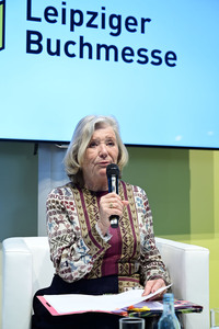 Dana Golombek von Senden und Jutta Speidel auf der Leipziger Buchmesse 2025