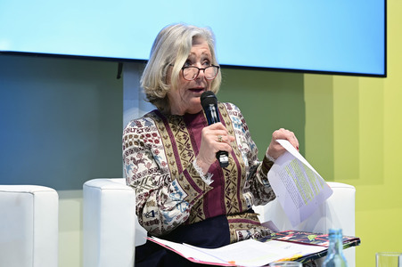 Dana Golombek von Senden und Jutta Speidel auf der Leipziger Buchmesse 2025