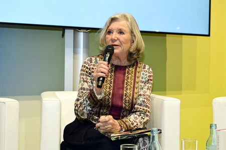 Dana Golombek von Senden und Jutta Speidel auf der Leipziger Buchmesse 2025