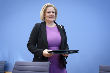 Bundespressekonferenz zur Bilanz der Migrationspolitik in der aktuellen Legislaturperiode in Berlin