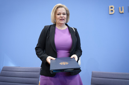 Bundespressekonferenz zur Bilanz der Migrationspolitik in der aktuellen Legislaturperiode in Berlin