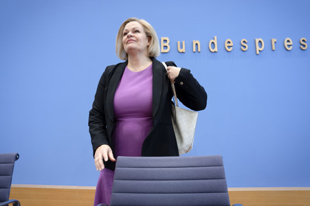 Bundespressekonferenz zur Bilanz der Migrationspolitik in der aktuellen Legislaturperiode in Berlin