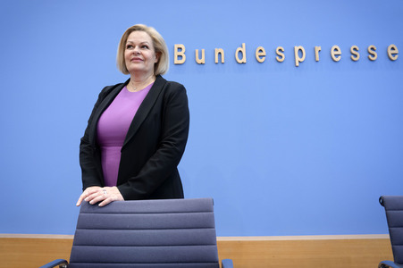 Bundespressekonferenz zur Bilanz der Migrationspolitik in der aktuellen Legislaturperiode in Berlin