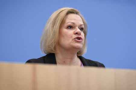 Bundespressekonferenz zur Bilanz der Migrationspolitik in der aktuellen Legislaturperiode in Berlin