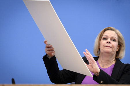 Bundespressekonferenz zur Bilanz der Migrationspolitik in der aktuellen Legislaturperiode in Berlin