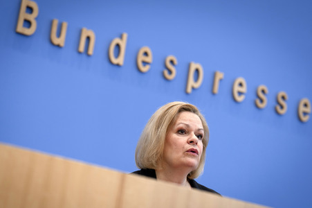 Bundespressekonferenz zur Bilanz der Migrationspolitik in der aktuellen Legislaturperiode in Berlin