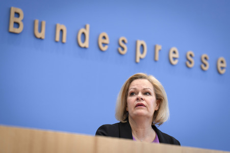 Bundespressekonferenz zur Bilanz der Migrationspolitik in der aktuellen Legislaturperiode in Berlin