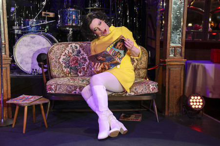 Fototermin mit Ursli Pfister als Peggy March in Berlin