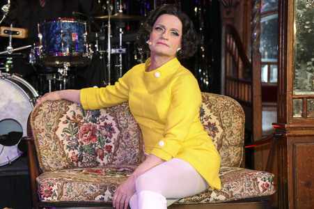 Fototermin mit Ursli Pfister als Peggy March in Berlin